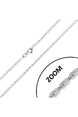 Šperky Eshop Stříbrný řetízek 925 - jemná zatočená očka, 1,9 mm