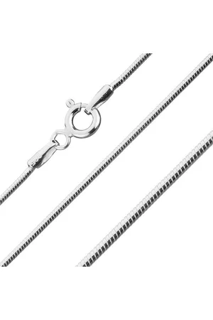 Šperky Eshop Zaoblený řetízek s hadím vzorem, ze stříbra 925, 1 mm