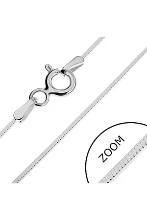 Šperky Eshop Stříbrný řetízek 925 - tenká čtverhranná linie, 0,65 mm