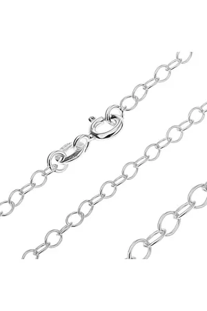 Šperky Eshop Stříbrný řetízek 925 - úzká oválná očka, 2,4 mm