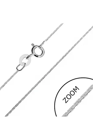 Šperky Eshop Lesklý řetízek ze stříbra 925 - tyčinkové články, 0,7 mm