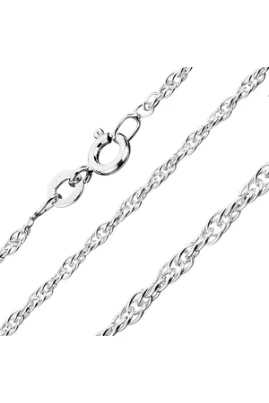 Šperky Eshop Řetízek ze stříbra 925 - proplétaná kruhová očka, 1,8 mm