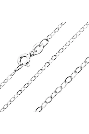 Šperky Eshop Řetízek z oválných oček, stříbro 925, šířka 1,8 mm, délka 550 mm