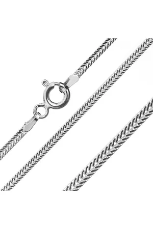 Šperky Eshop Řetízek ze stříbra 925, zploštělá, šikmo uložená očka, šířka 1,6 mm, délka 450 mm
