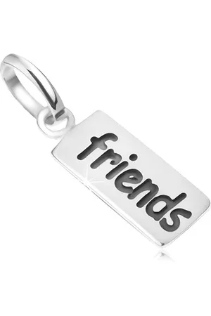 Šperky Eshop Známka s nápisem Friends, přívěsek ze stříbra 925