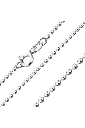 Šperky Eshop Řetízek ze stříbra 925 - armádní kuličky, 1,5 mm