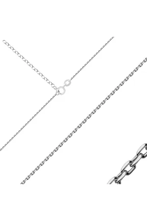 Šperky Eshop Stříbrný 925 řetízek - lesklá oválná očka, perový kroužek, 1,1 mm