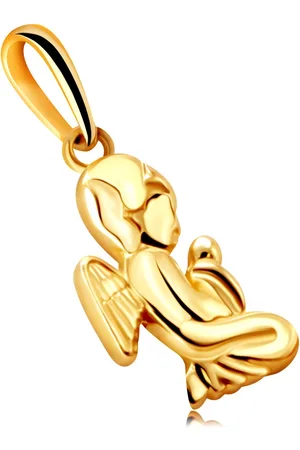 Šperky Eshop Zlatý přívěsek ze 14K zlata - andílek modlící se na kolenou