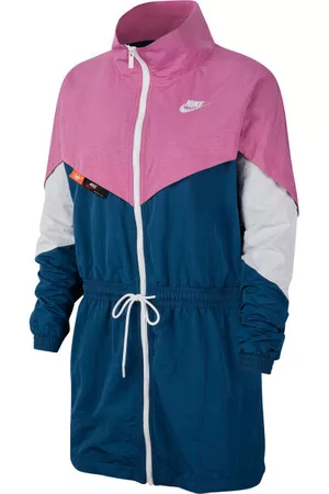Nike NSW ICN CLSH TRACK JKT WVN W Dámská bunda, ,Bílá,Růžová, velikost S