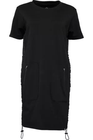 Northfinder Ženy Volnočasové - ARRERA Dámské oversize šaty, černá, velikost L