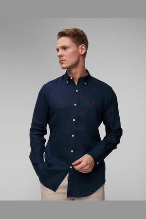 Ralph Lauren Lněná Košile Polokošile Ralph Lauren