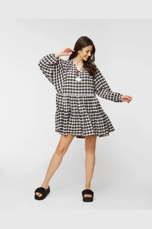 Seafolly Šaty Gingham Tier Dress