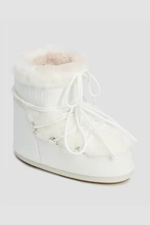 Moon Boot Bílé Dámské Sněhule Icon Low Faux Fur