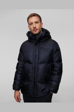 Woolrich Tmavě Modrá Pánská Péřová Bunda Pertex Puffer Jacket