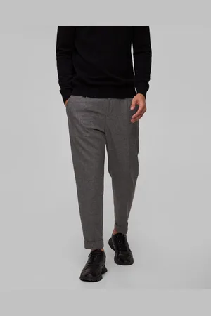 HUGO BOSS Vlněné Pánské Kalhoty Hugo P-prian