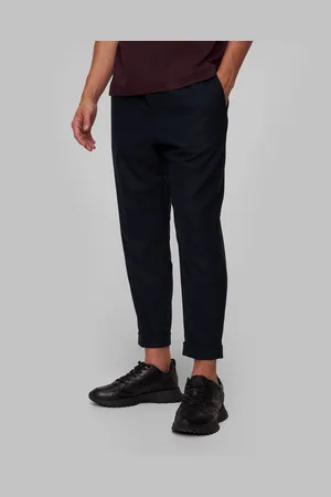 HUGO BOSS Vlněné Pánské Kalhoty Hugo P-prian