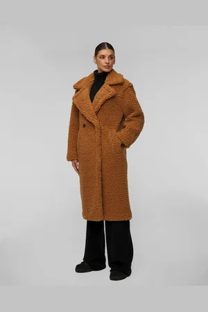 UGG Hnědý Kabát Z Umělého Kožíšku Gertrude