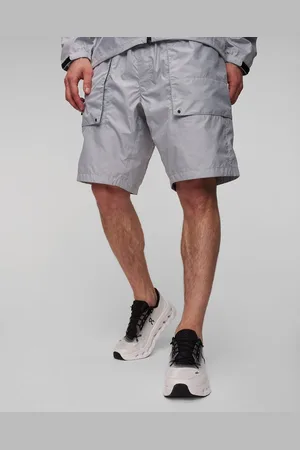 GOLDWIN Šedé Pánské Kapsáčové Kraťasy Rip-stop Light Cargo Shorts