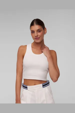 The Upside Bílý Dámský Sportovní Top Sophie Crop