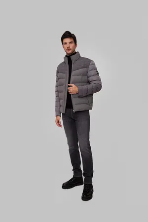 HUGO BOSS Šedá Pánská Zimní Bunda Hugo H-clanello