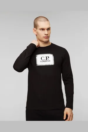C.P. Company Černé Pánské Tričko S Dlouhými Rukávy C.p. Company