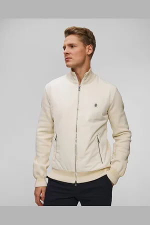HUGO BOSS Pánská Béžová Mikina Na Zip Hugo C-darmando