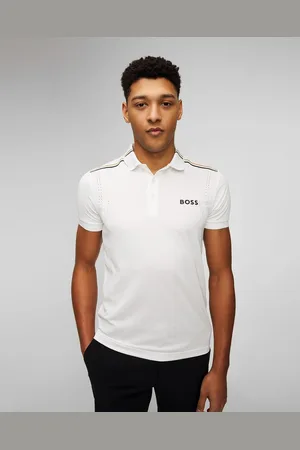 HUGO BOSS Bílé Pánské Polo Tričko X Matteo Berrettini Patteo