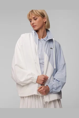 Lacoste Modrobílá Dámská Mikina S Kapucou Bf6949