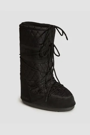 Moon Boot Černé Dámské Zimní Boty Resort Icon Quilted