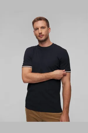HUGO BOSS Pánské Tmavě Modré Tričko Hugo Thompson