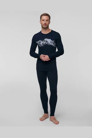 Icebreaker Tmavě Modré Pánské Termo Podvlíkačky 200 Oasis Leggings