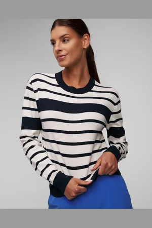Helly Hansen Dámský Svetr Skagen Sweater 2.0 V Tmavě Modré A Bílé Barvě
