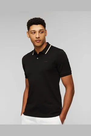 HUGO BOSS Černá Pánská Polokošile Hugo Penrose