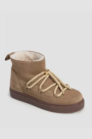 INUIKII Béžové Dámské Zimní Boty Classic Low
