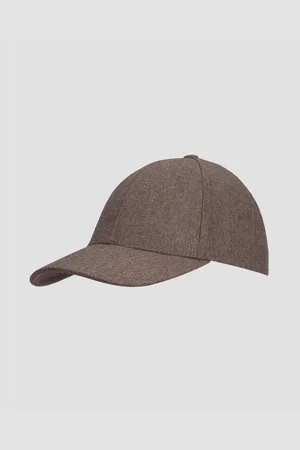 Varsity Kšiltovka Virgin Wool V Hnědé Barvě