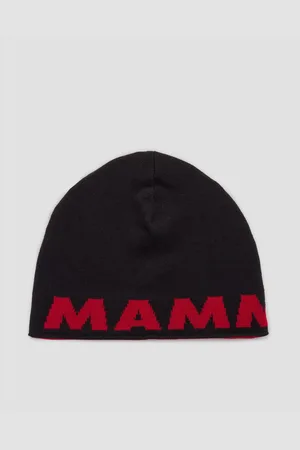 Mammut Oboustranná čepice Logo Beanie V Černé Barvě