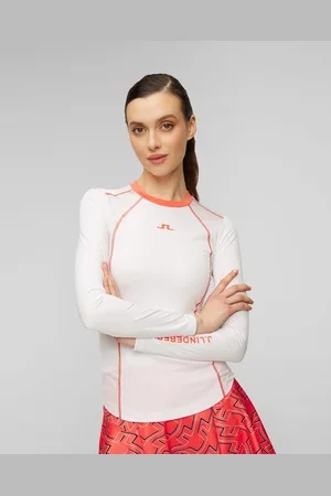 J Lindeberg Bílý Dámský Sportovní Top J.lindeberg Amelia