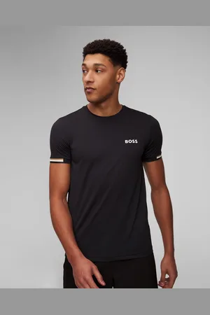 HUGO BOSS Černé Pánské Tričko Hugo Tee Mb