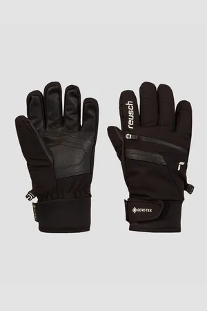 Reusch Dětské černé Rukavice Travis Gore-tex