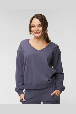 Juvia Mikina Fleece V-neck With Puffy Sleeves