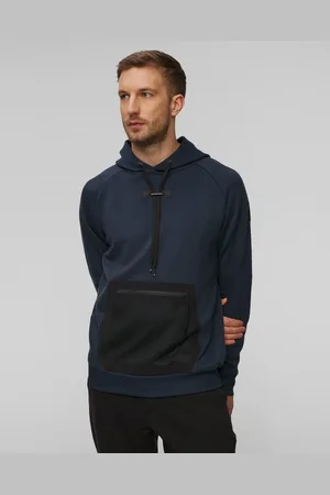 On Running Tmavě Modrá Pánská Mikina S Kapucou Hoodie