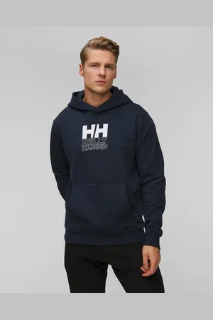 Helly Hansen Tmavě Modrá Pánská Mikina Cotton Fleece Graphic Hoodie