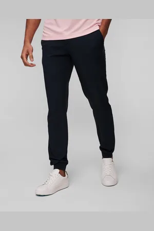 J Lindeberg Tmavě Modré Pánské Kalhoty J.lindeberg Cuff Jogger Pant