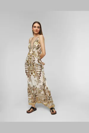Camilla Hedvábné šaty Tiered Dress With Hardware