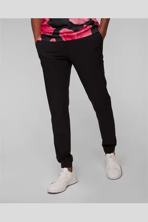 J Lindeberg Černé Pánské Kalhoty J.lindeberg Cuff Jogger Pant