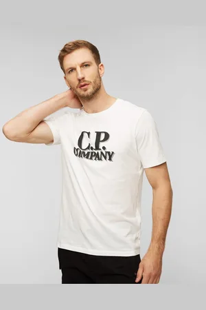 C.P. Company Pánské Bílé Tričko C.p. Company