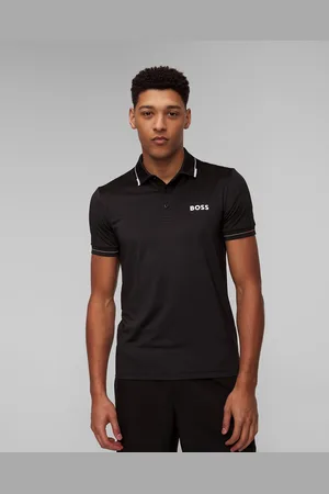 HUGO BOSS Černá Pánská Polokošile Hugo Paul Pro