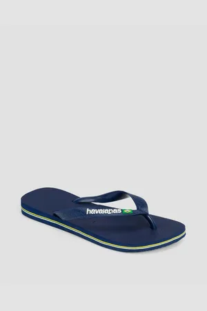 Havaianas Žabky Brasil Logo V Tmavě Modré Barvě