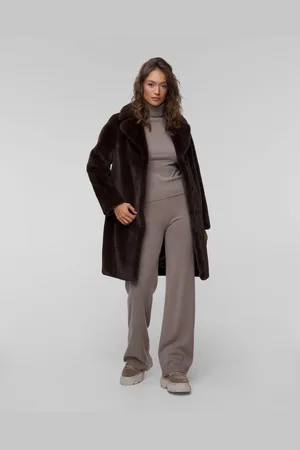 Stand Studio Hnědý Dámský Kabát Camille Cocoon Coat