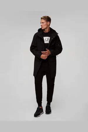C.P. Company Černá Pánská Bunda Kabát Parka C.p. Company